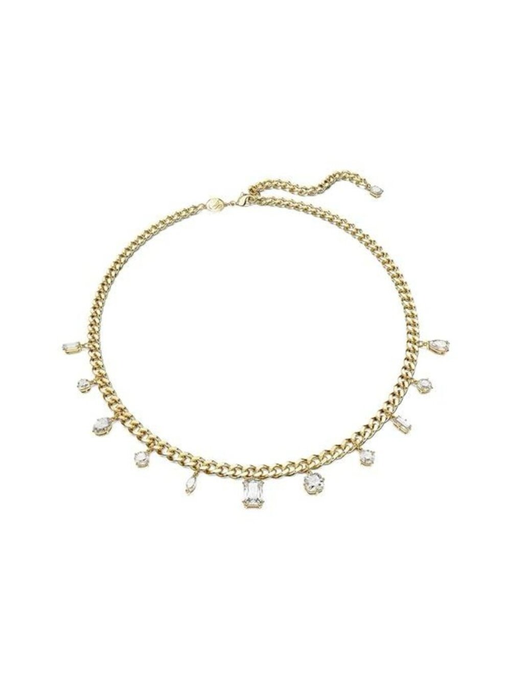 NEW Swarovski Dextera Dangling Necklace Gold Plated Clear Crystal 5663338